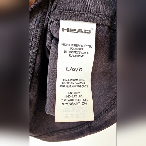 HEAD DRI Motion Relaxed Sport Activewear Black T Shirt size L - Picture 5 of 5